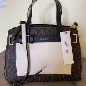 Calvin Klein Monogram Satchel Bag